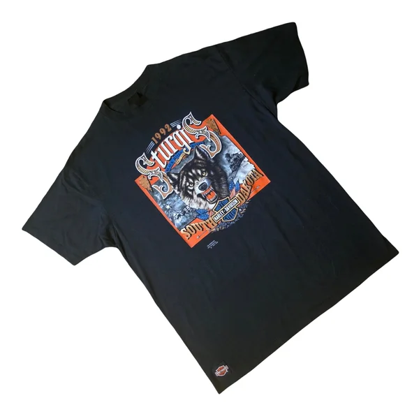 Collectable 3D Harley-Davidson Black Graphic T-Shirt - Picture 2 of 5